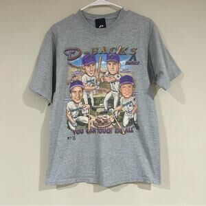 Vintage Arizona Diamondbacks Baseball Caricature Shirt